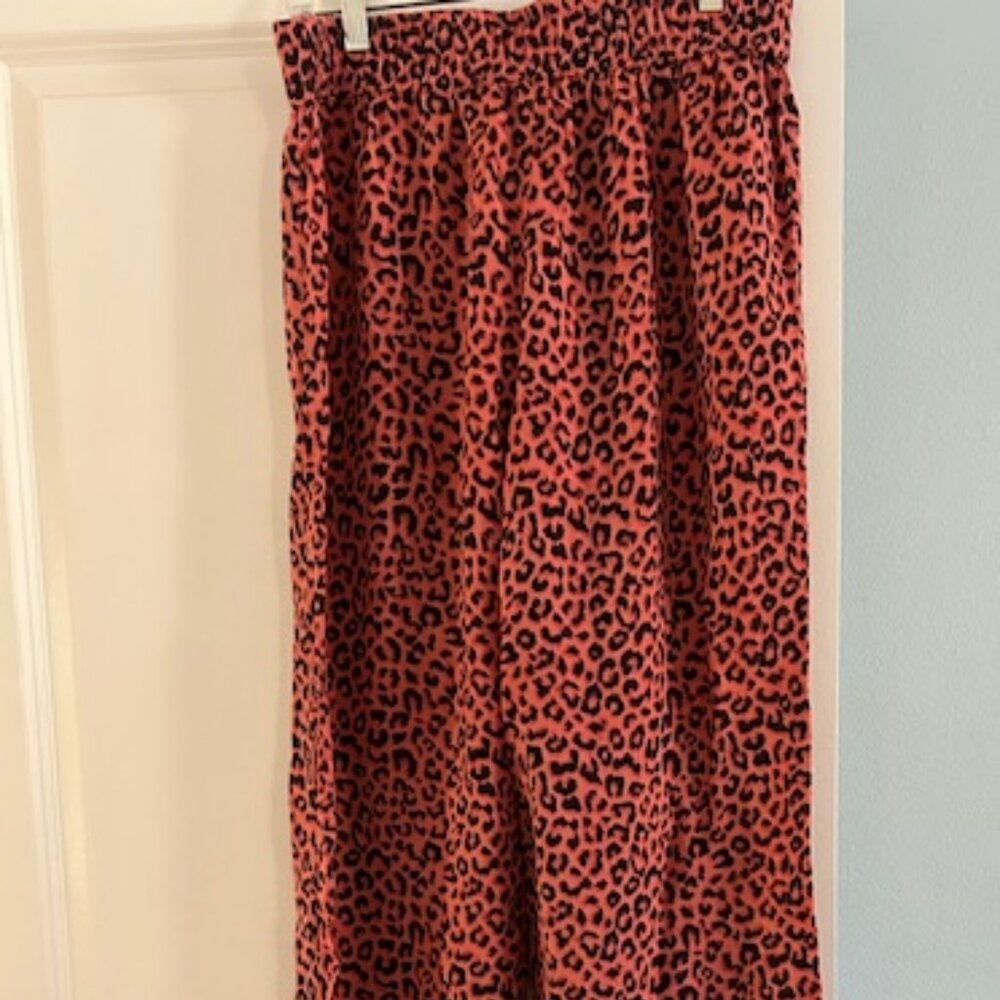 Denimlicious Print Boho Wide Leg Lounge Pants Women Sz L